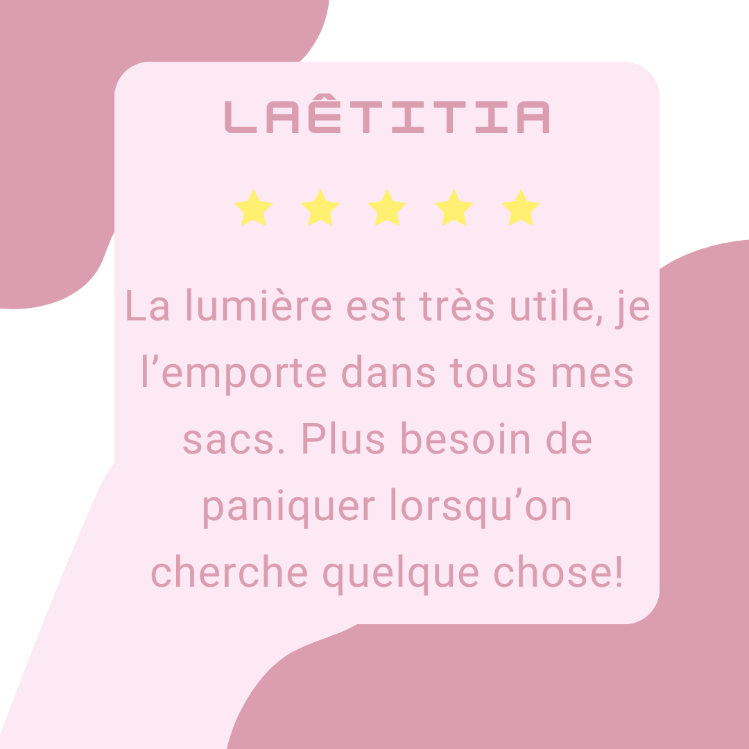 Lumière LED Cœur – Éclairez votre sac en un instant !